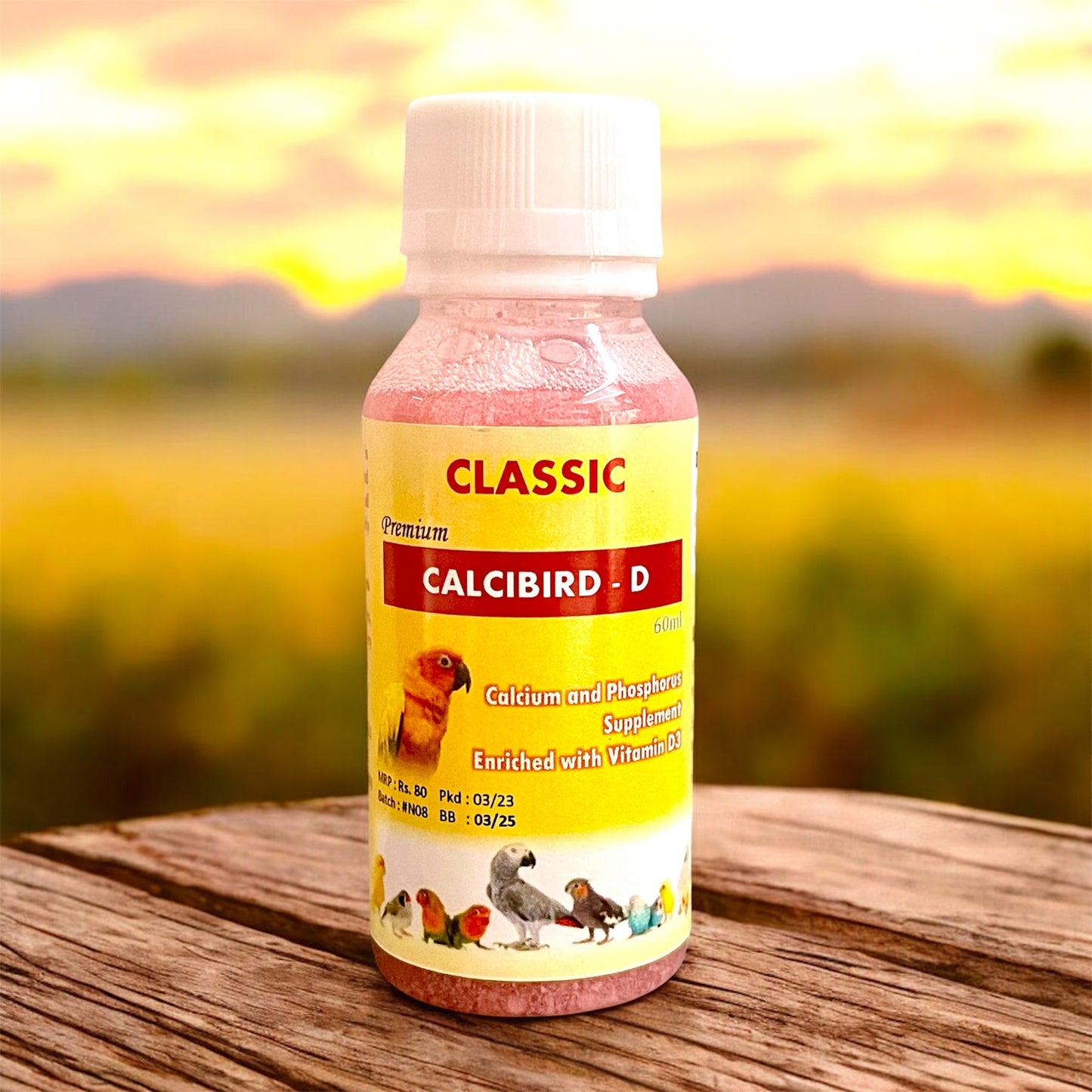 Classic Calcibird-D 60ml - Calcium Supplement for Birds