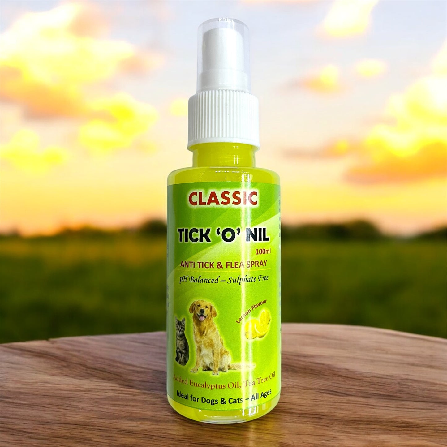 Classic Tick O Nil Anti Tick & Flea Spray for Dogs & Cats - All Ages - 100ml