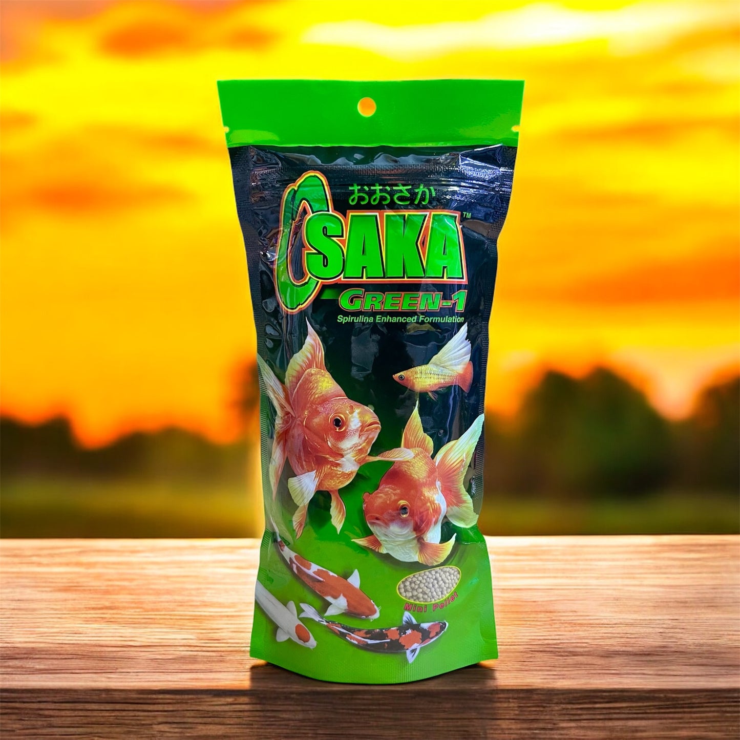 Osaka Green-1 Spirulina Fish Food 100g Mini Pellet (1 mm) - PCG