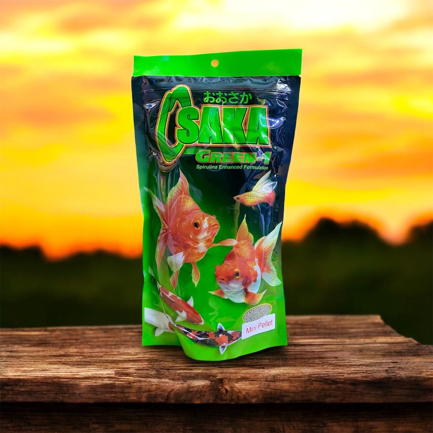 Osaka Green-1 Spirulina Fish Food 200g Mini Pellet (1 mm) - PCG