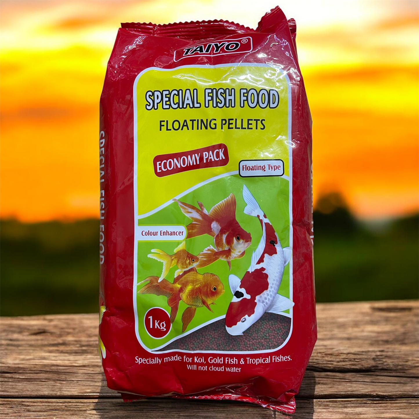 Taiyo Economy Pack Fish Food for all Tropical Fishes 1kg (1.2mm - Small Pellet)