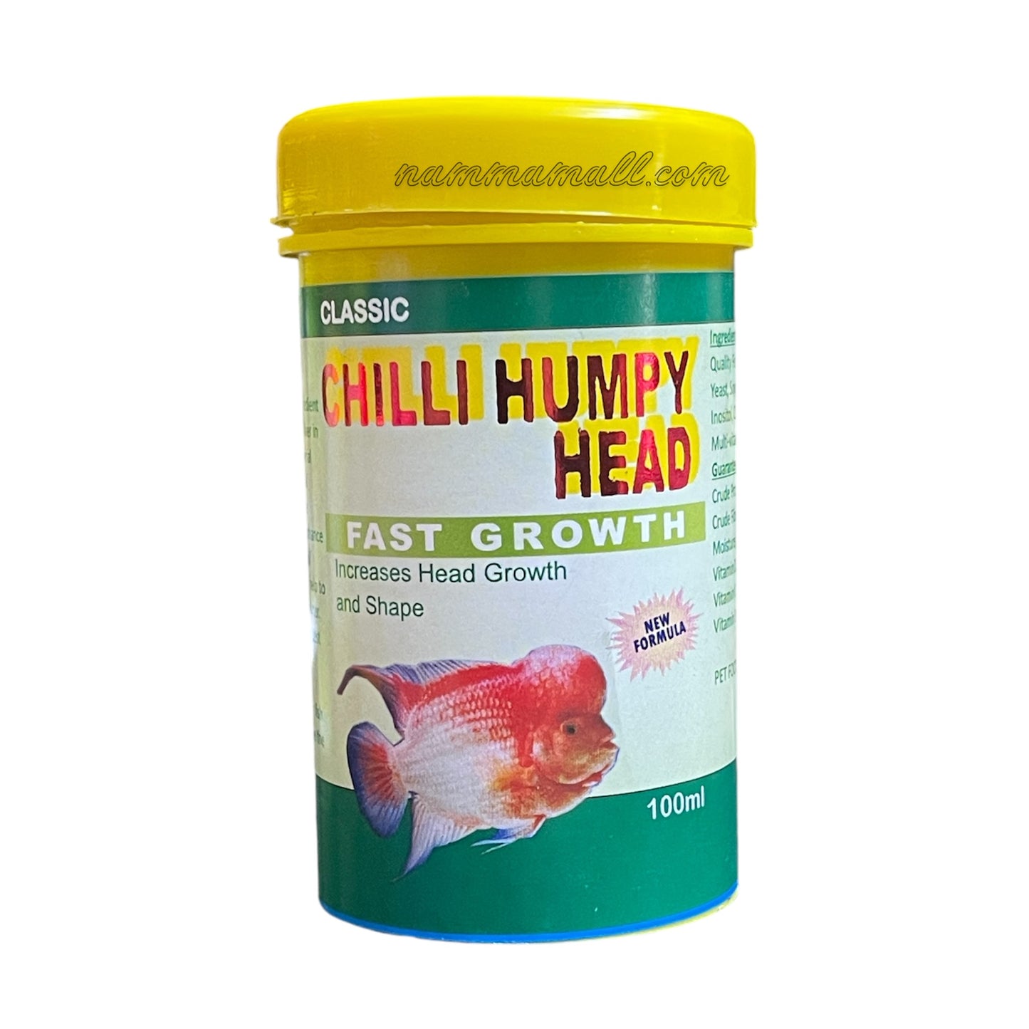 Classic Chilli Humpy Head Fast Growth Flowerhorn Fish Food 100ml/45g