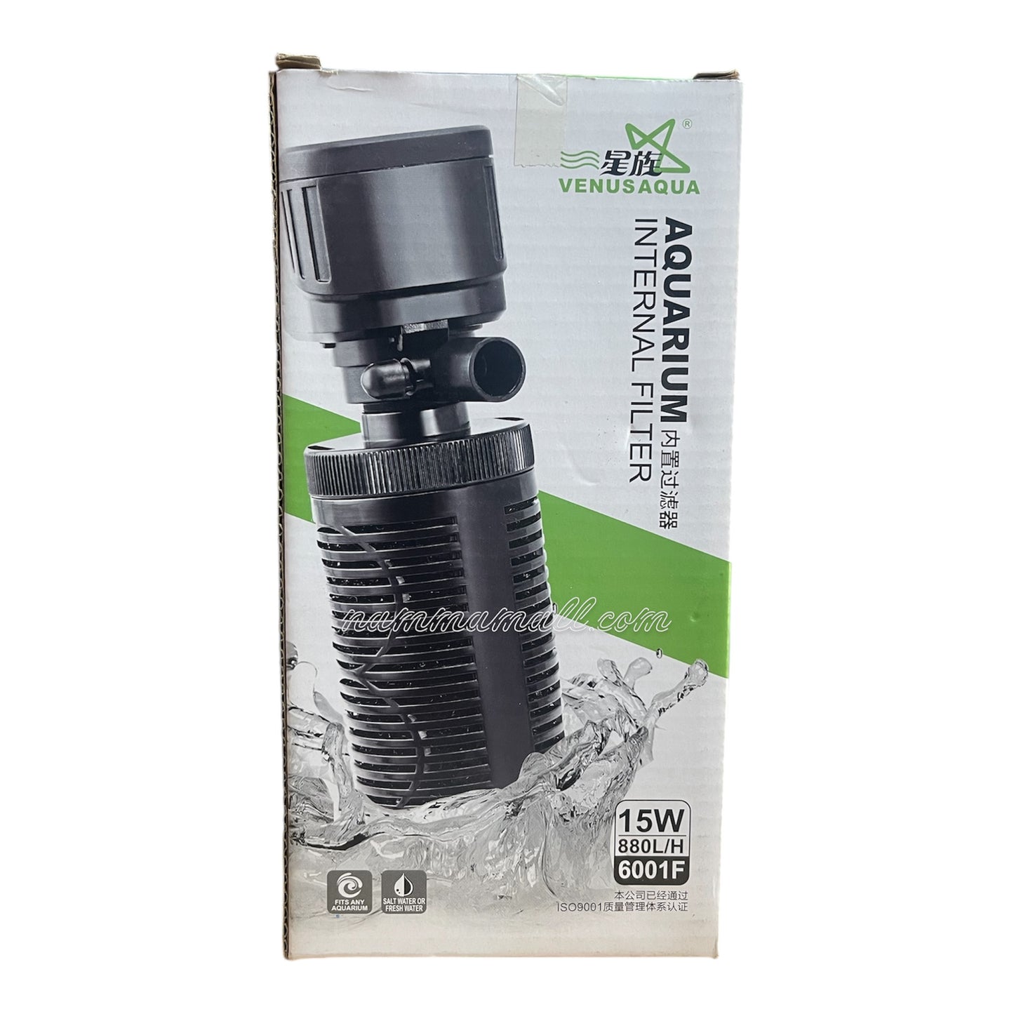 6001F VenusAqua Aquarium Internal Filter - 15W