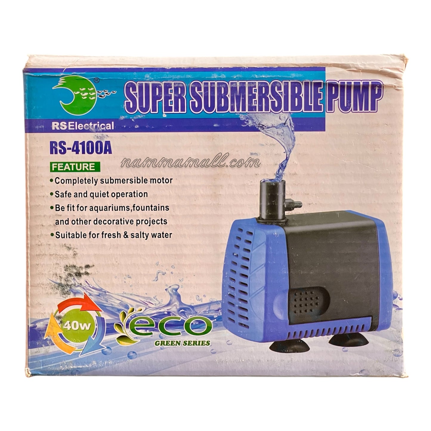 RS 4100A Aquarium Submersible Water Pump - Fountain Head - 40W