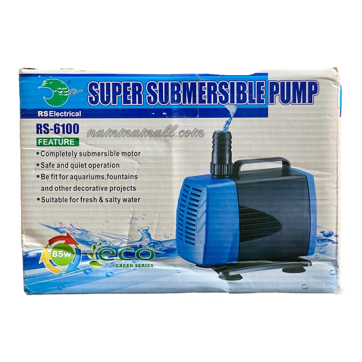 RS 6100 Aquarium Submersible Water Pump - Fountain Head - 85W