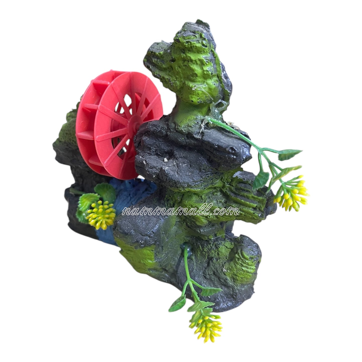 Mountain with Wheel Small Action Toy Z03 - Aquarium Ornamental Toy - Black