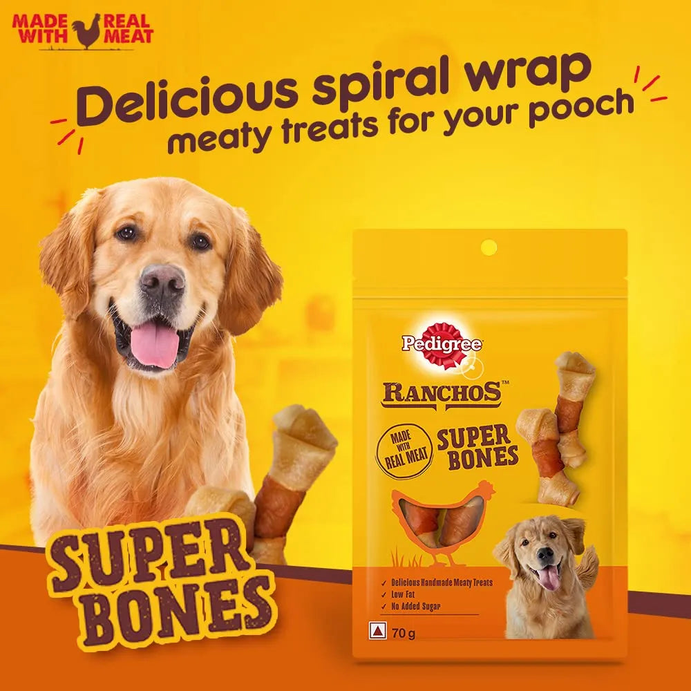 Pedigree Ranchos - Super Bones - 70g - Treats for Adult Dogs