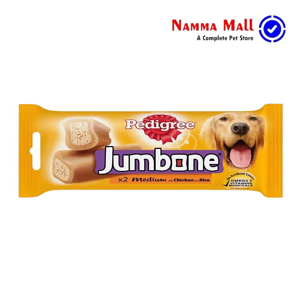 Pedigree Jumbone - Adult Dog Treats - 200g (Pack of 2 Bones)
