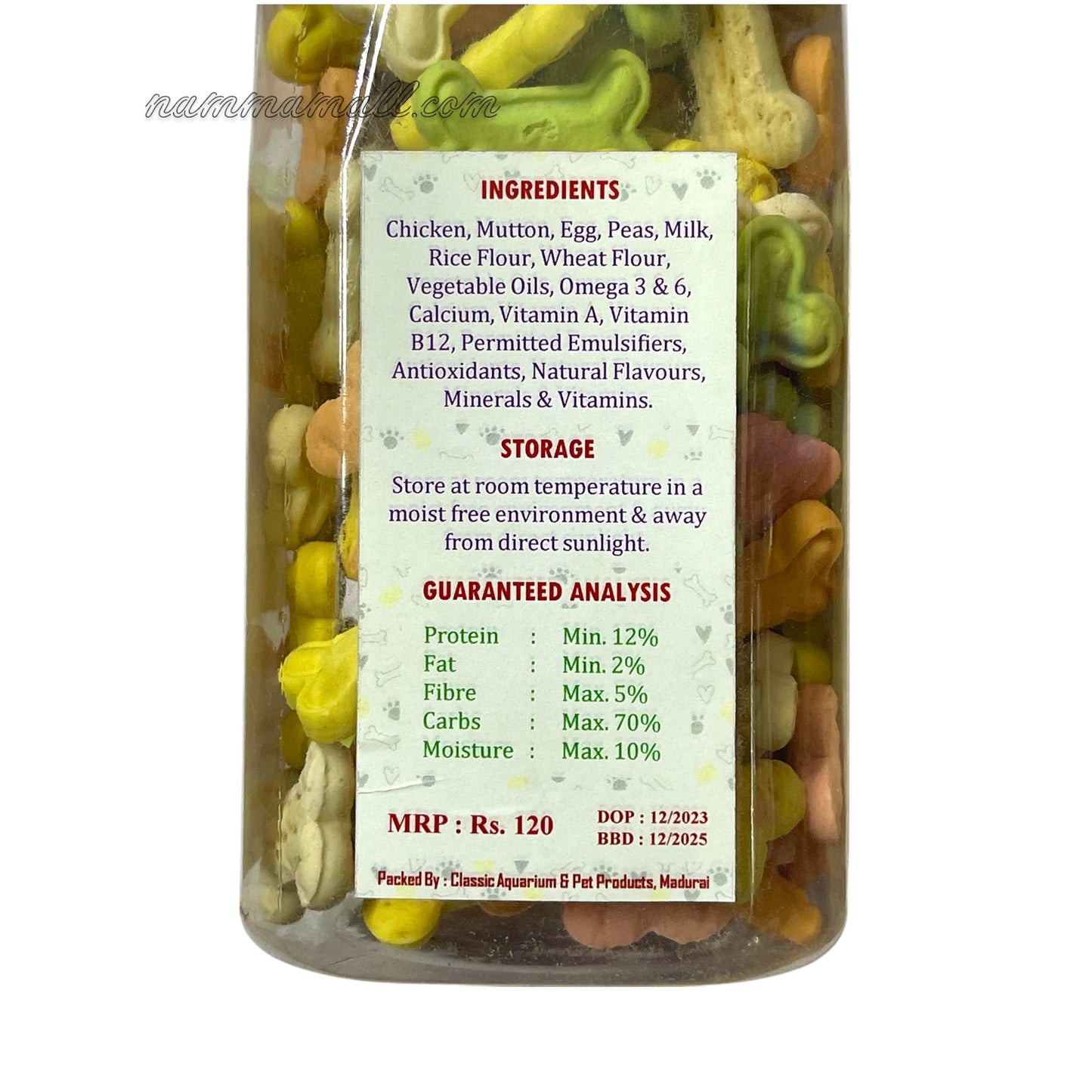 Classic Assorted Cookies - Dog Treats - Biscuits - 255g - For Puppy & Adult