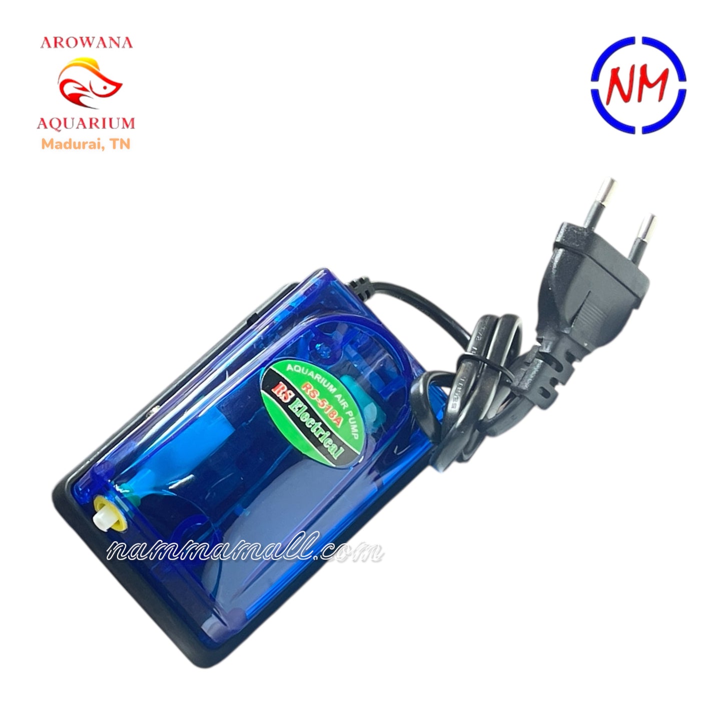RS 518A - RS Electrical Single Way Aquarium Air Pump - Aerator Motor - Aquarium Bubbler - 3W / 2.5 LPM
