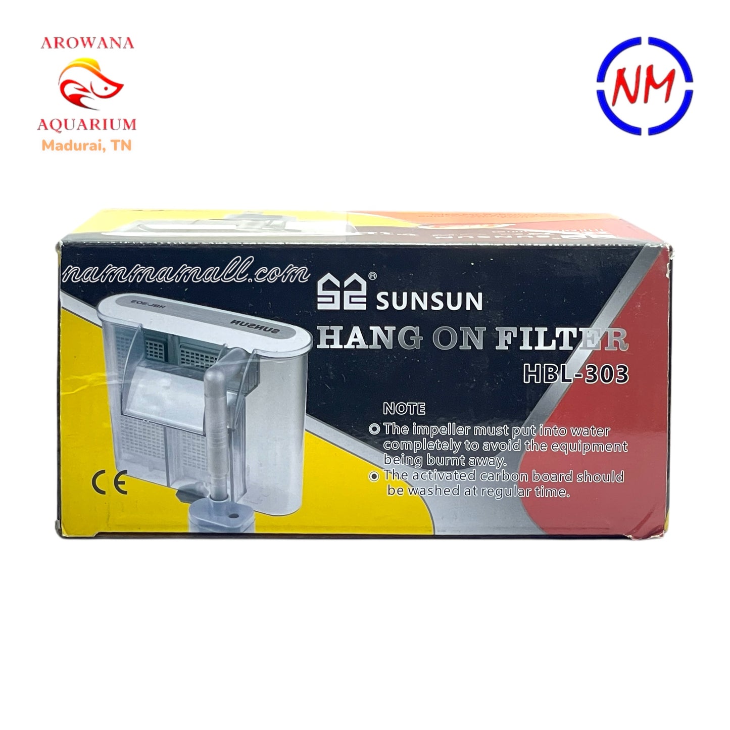 HBL 303 Sunsun Hang On Filter - Aquarium Hanging Filter - 3W