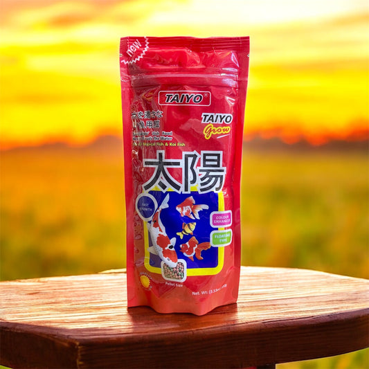 Taiyo Grow Fish Food for all Tropical Fishes 100g (1.2mm - Small Pellet)