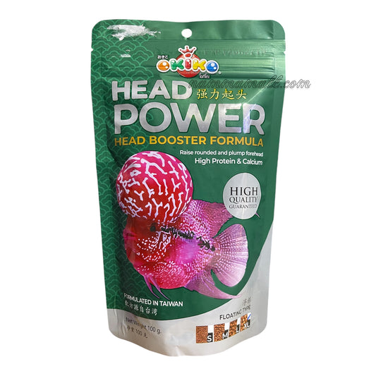 Okiko Head Power Flowerhorn Fish Food 100g (Floating Pellet)