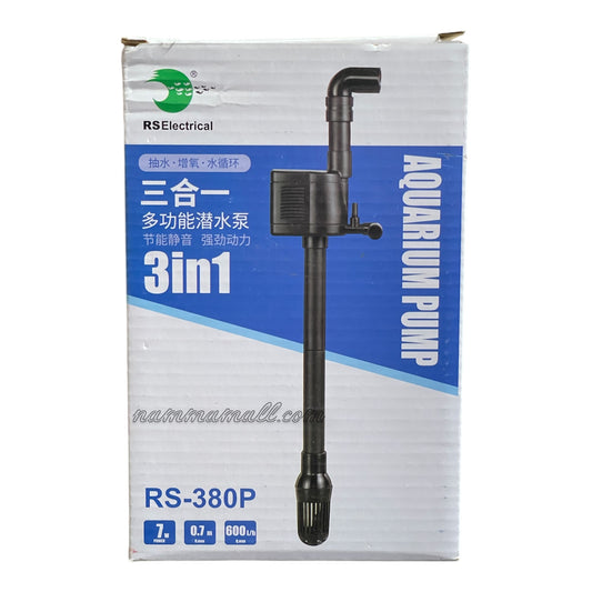 RS 380P Aquarium Submersible Water Pump - Molded Aquarium Tank Power Head (RS 300A, RS 380A)- 7W