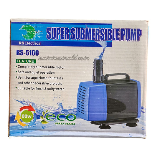 RS 5100 Aquarium Submersible Water Pump - Fountain Head - 60W