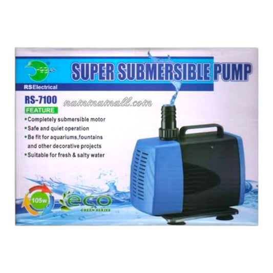 RS 7100 Aquarium Submersible Water Pump - Fountain Head - 105W