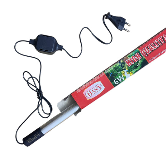 Hana 6W - Aquarium Submersible Lamp - 300mm - Pink Color Lamp (Old Model)