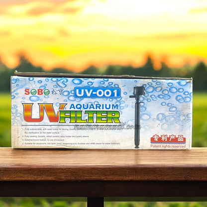 UV 001 - SOBO UV Light - UV Aquarium Filter - 15W + 8W - 880 L/Hr