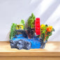 Mountain with Wheel Small Action Toy Z01 - Aquarium Ornamental Toy - Black