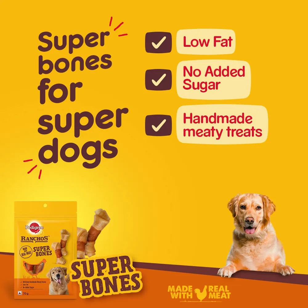 Pedigree Ranchos - Super Bones - 70g - Treats for Adult Dogs