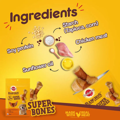 Pedigree Ranchos - Super Bones - 70g - Treats for Adult Dogs