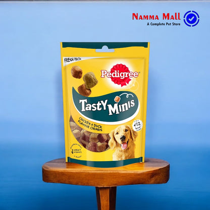 Pedigree Tasty Minis - Chicken & Duck Flavor Cubes - Treat for Dogs - 130g