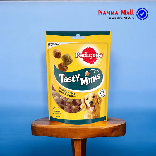 Pedigree Tasty Minis - Chicken & Duck Flavor Cubes - Treat for Dogs - 130g