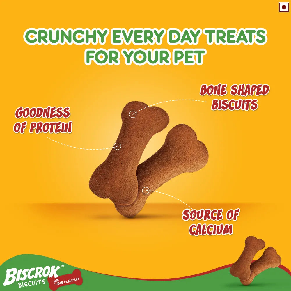 Pedigree Biscrok - Dog Biscuits - Lamb Flavor
