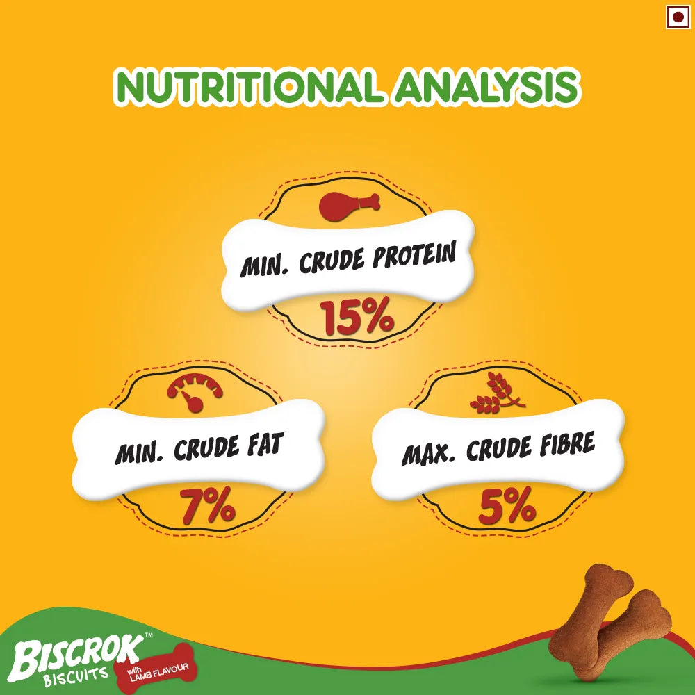 Pedigree Biscrok - Dog Biscuits - Lamb Flavor
