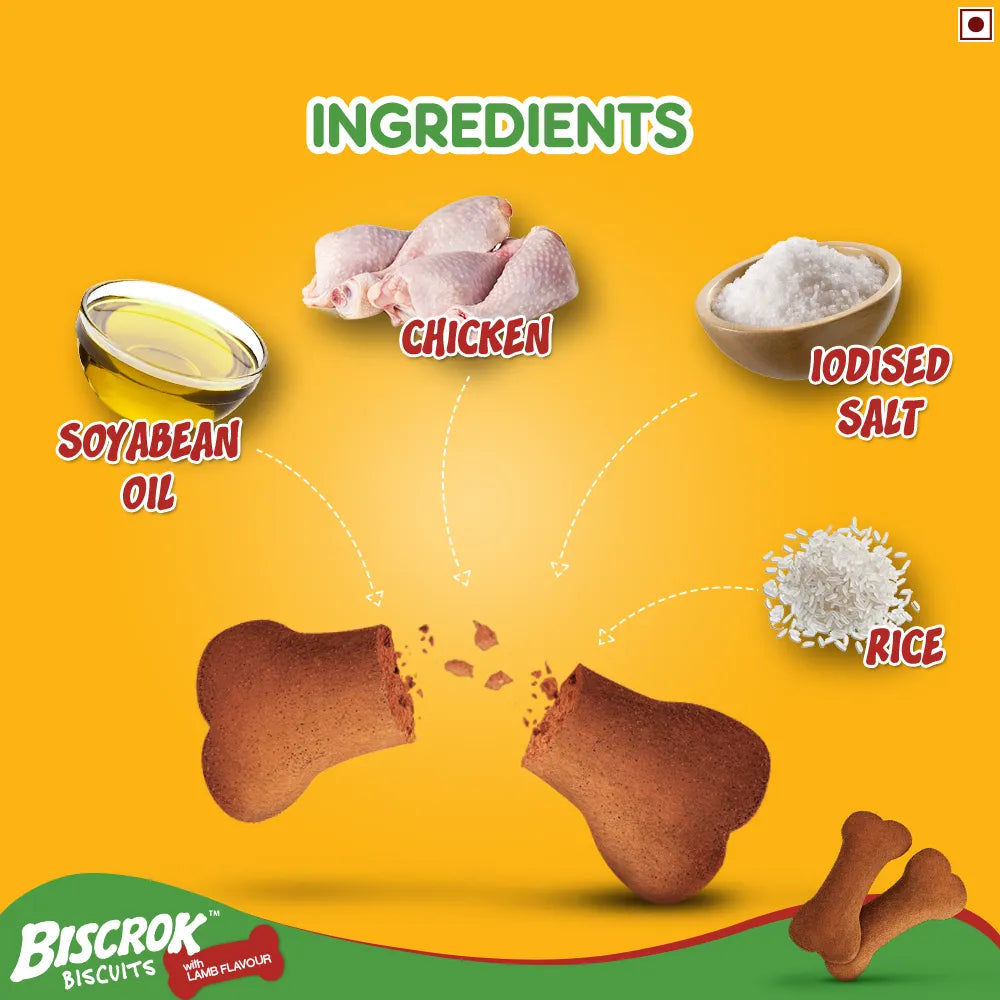 Pedigree Biscrok - Dog Biscuits - Lamb Flavor