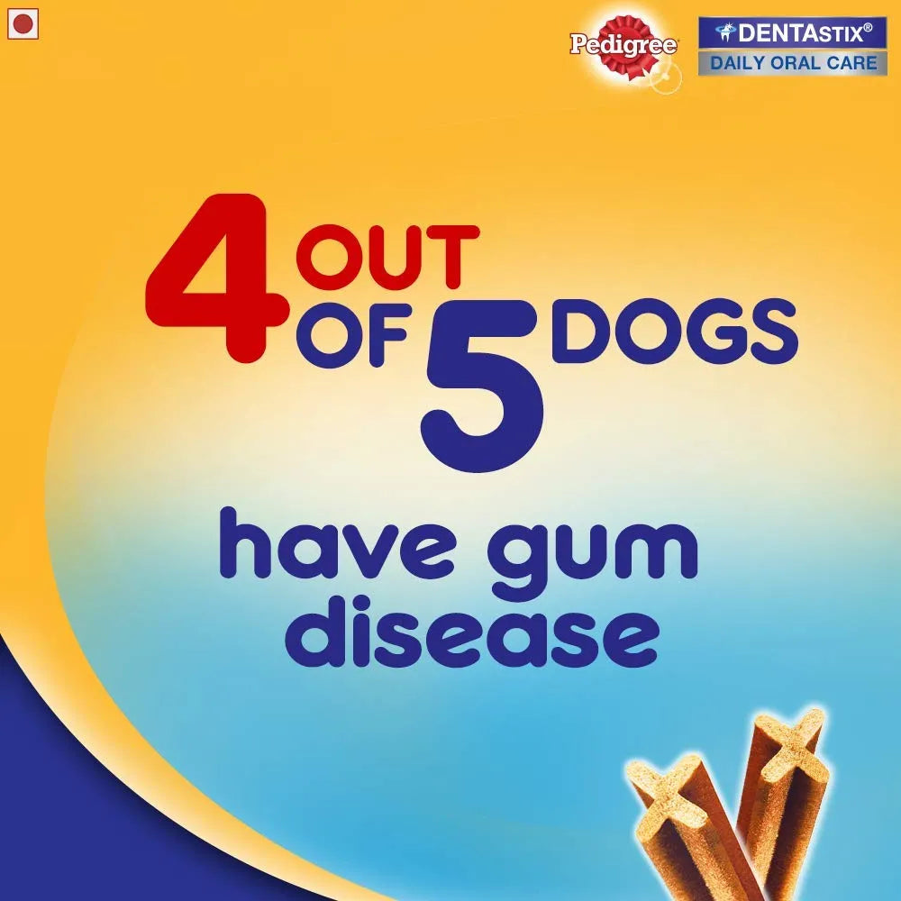Pedigree Dentastix - Daily Oral Care - 25 kg+ Dogs - Adult Large Breed - 270g (Pack of 7 Sticks)