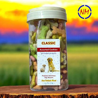 Classic Assorted Cookies - Dog Treats - Biscuits - 255g - For Puppy & Adult