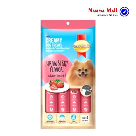 Smart Heart - Creamy Treats for Dogs - Strawberry 60g