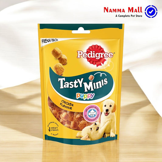 Pedigree Tasty Minis - Chicken Flavor Cubes - Treat for Puppy - 125g