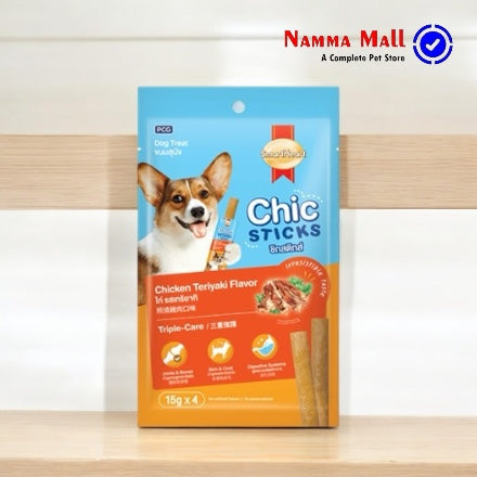 Smart Heart - Chic Sticks (All Life Stages) - Chicken Teriyaki Flavor - Treats for Puppy & Dogs