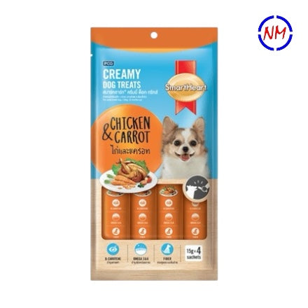 Smart Heart - Creamy Treats for Dogs - Chicken & Carrot 60g