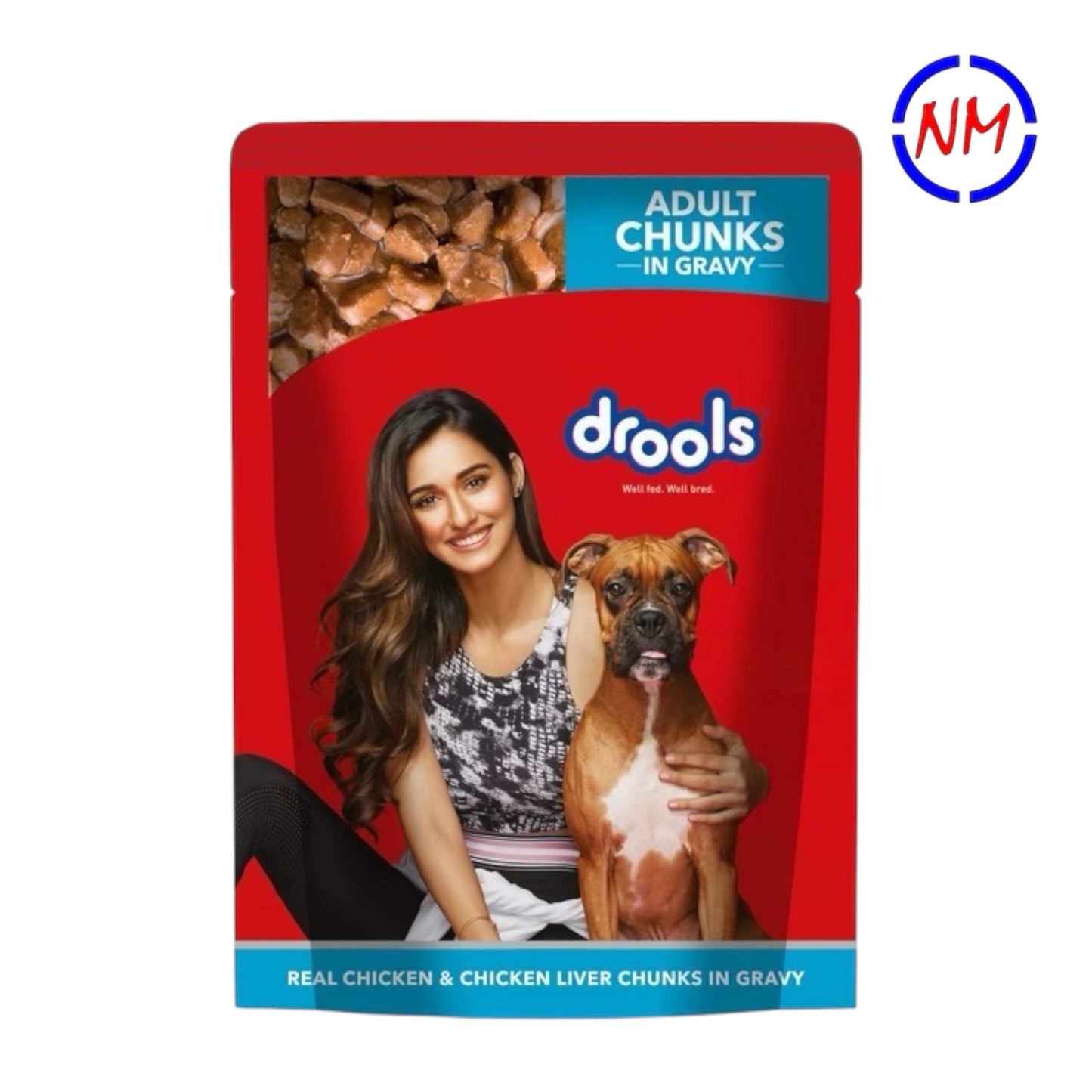 Drools - Wet Dog Food - Adult - Chicken & Chicken Liver Chunks in Gravy 150g