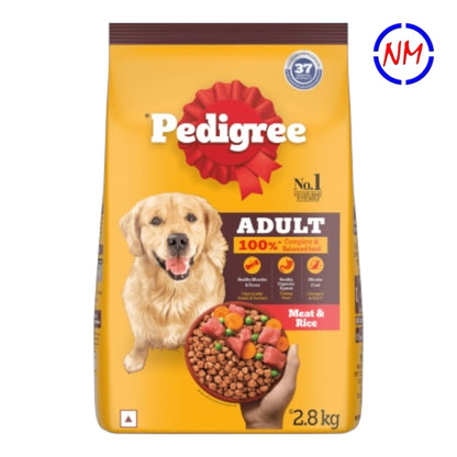 Pedigree Dry Dog Food - Adult - Meat & Rice