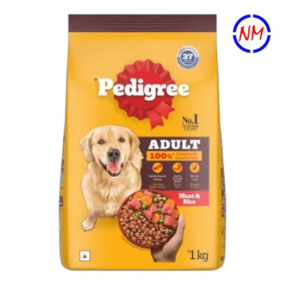 Pedigree Dry Dog Food - Adult - Meat & Rice