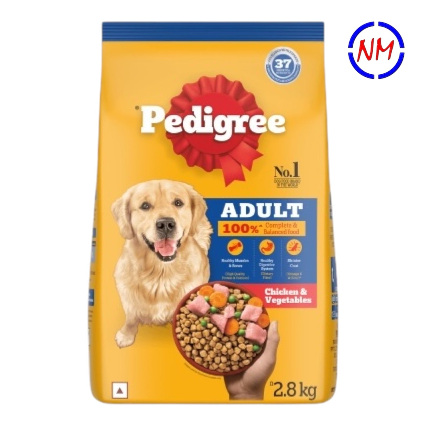 Pedigree Dry Dog Food - Adult - Chicken & Vegetables