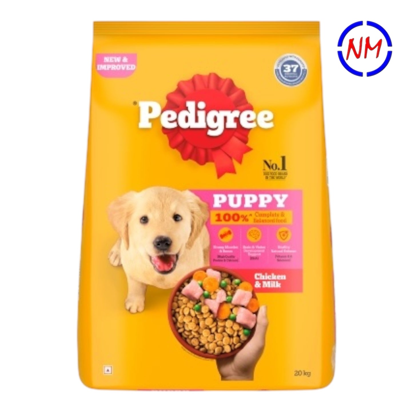 Pedigree Dry Dog Food - Puppy - Chicken & Milk