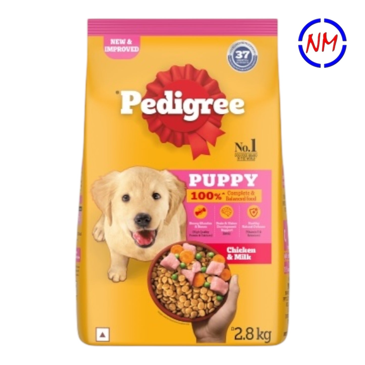 Pedigree Dry Dog Food - Puppy - Chicken & Milk