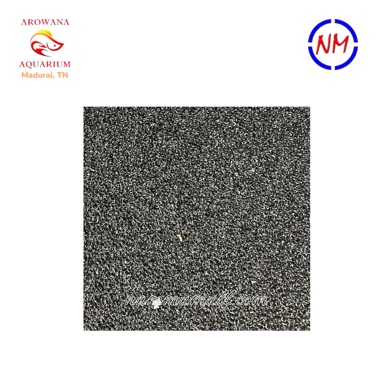 LY 106 - Liny Aquarium Filter Sponge (Black) - 60cm × 60cm × 5cm - Suitable for Top Filter, Canister Filter and Hanging Filters