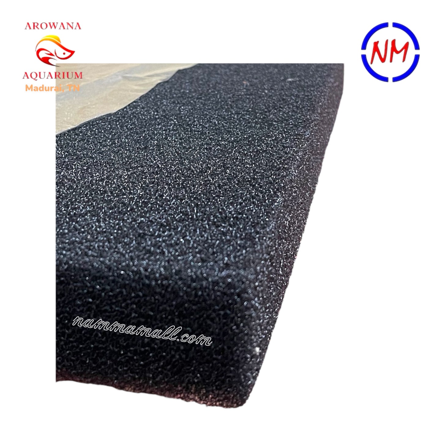 XY 1028 - Xinyou Aquarium Filter Sponge (Black) - 60cm × 45cm × 5cm - Suitable for Top Filter, Canister Filter and Hanging Filters