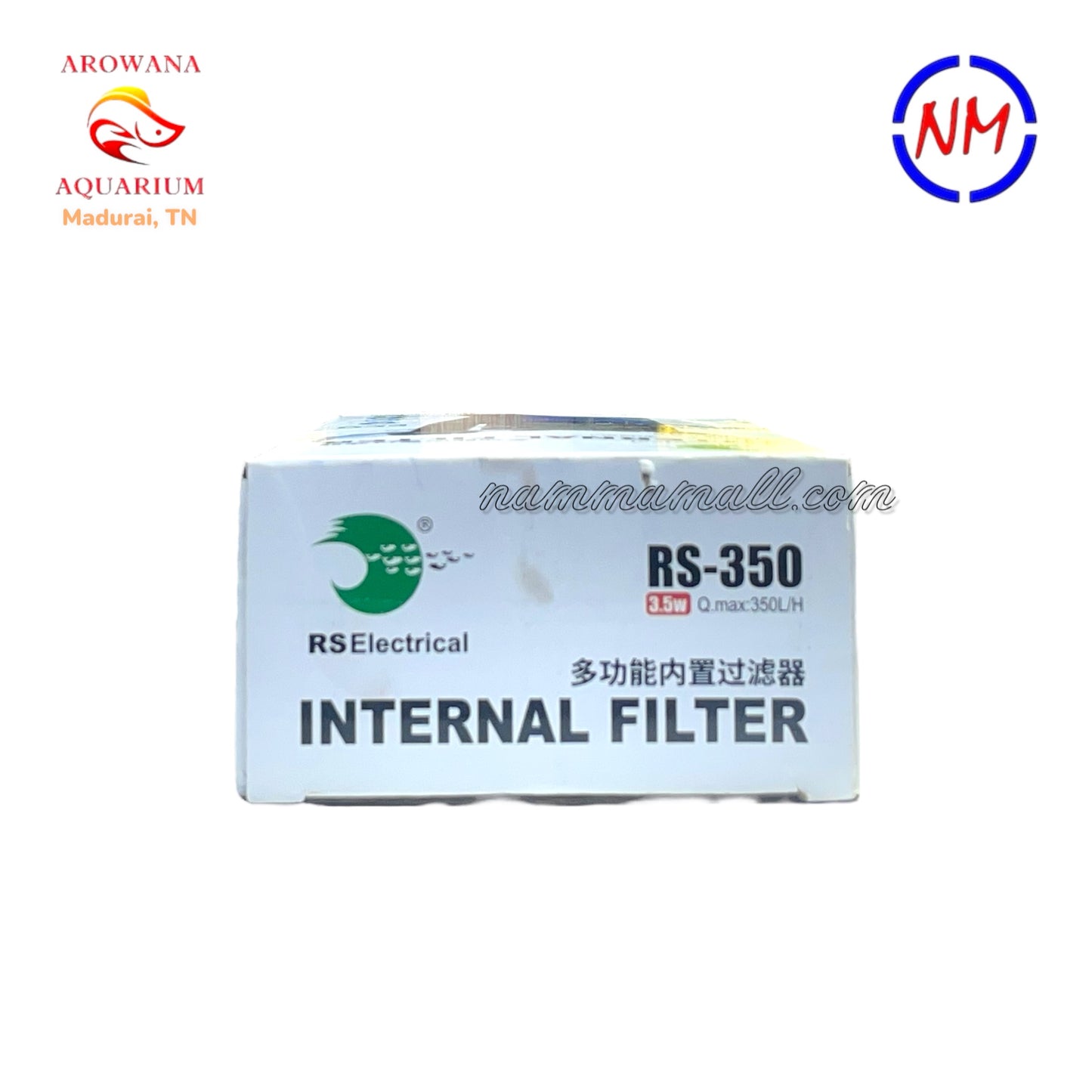 RS 350 - RS Electrical Aquarium Internal Filter with inbuilt Surface Skimmer for Oil Removal - 3.5W / 350 LPH - Skimmer Filter