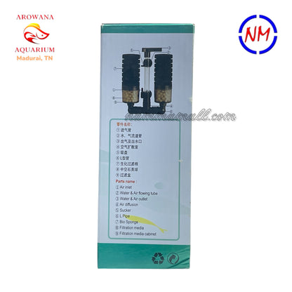 XY 2828 - Xinyou Aquarium Multi-Use Bio Sponge Filter - Advanced hollow quartz balls Filtration