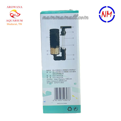 XY 2827 - Xinyou Aquarium Multi-Use Bio Sponge Filter - Advanced hollow quartz balls Filtration