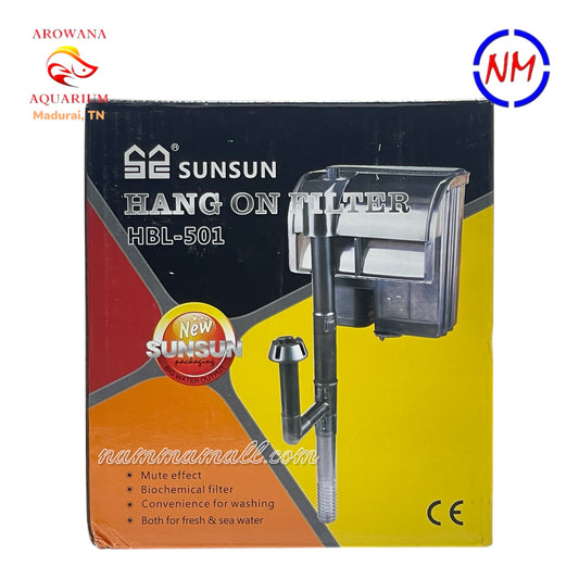 HBL 501 Sunsun Hang On Filter - Aquarium Hanging Filter - 5W