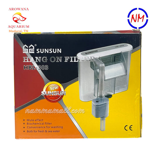HBL 303 Sunsun Hang On Filter - Aquarium Hanging Filter - 3W