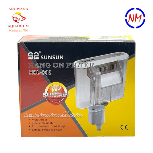 HBL 302 Sunsun Hang On Filter - Aquarium Hanging Filter - 3W